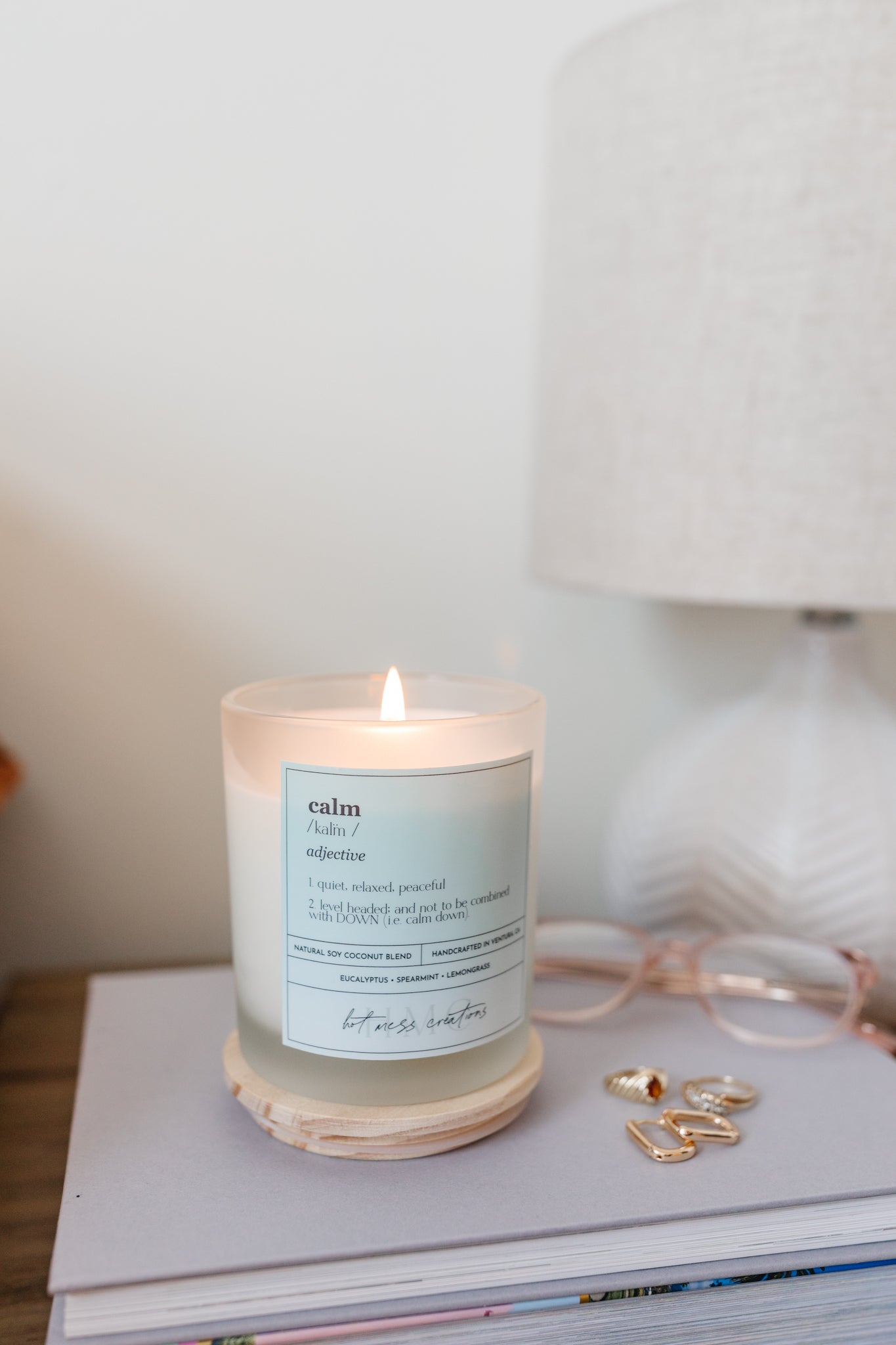 Calm (14oz) | Hot Mess Creations — All Natural, Hand Crafted Candles Made in Ventura, California